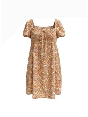 Ces Femme Floral 100% Cotton Dress Made in Mexico